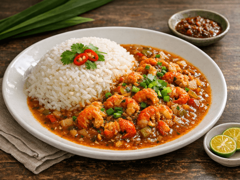 Étouffée Udang Kara
