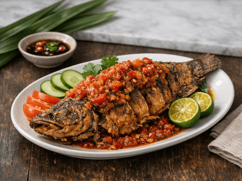 Crispy Catfish with Sambal