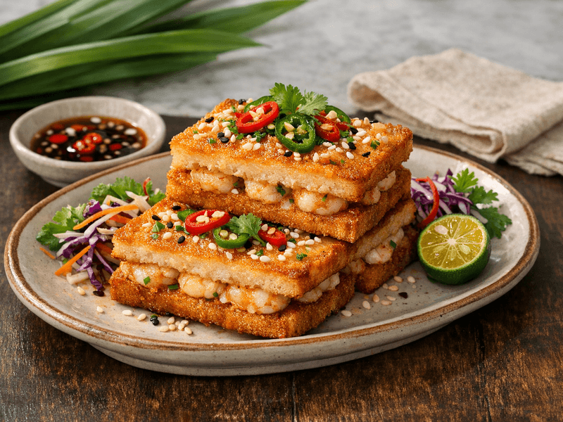 Double Decker Prawn Toast