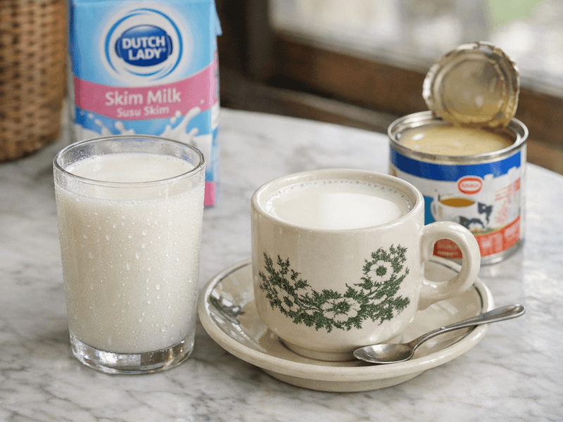 Susu Skim Dutch Lady UHT