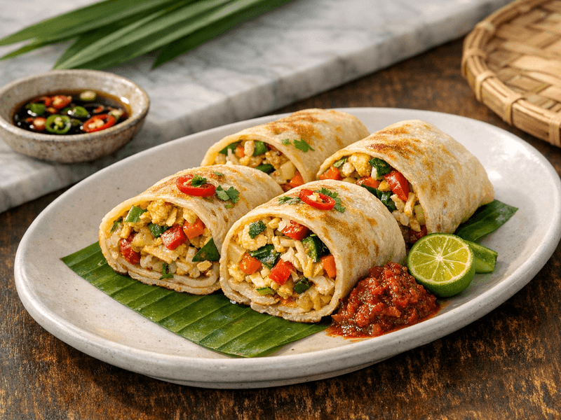 Balut Telur dan Sayur