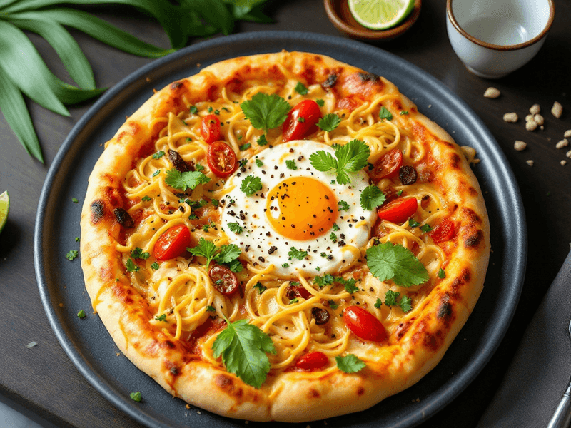 Egg Carbonara Pizza