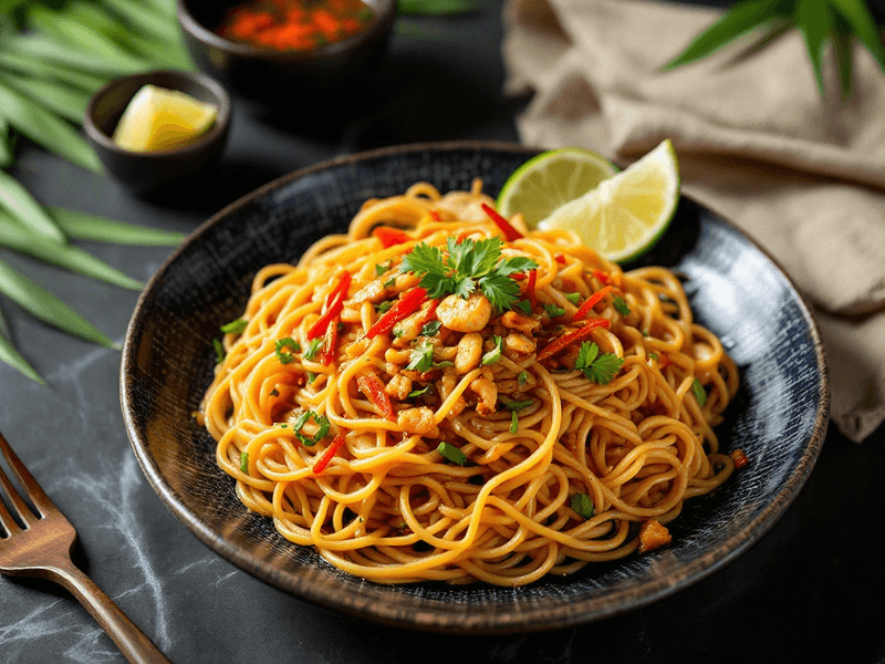 Egg Kampua Noodles