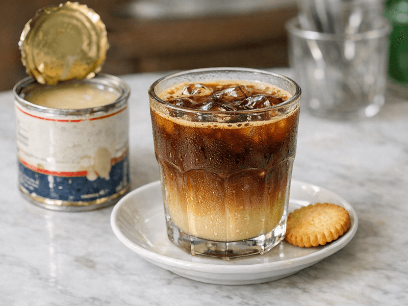 Espresso dengan Biskut