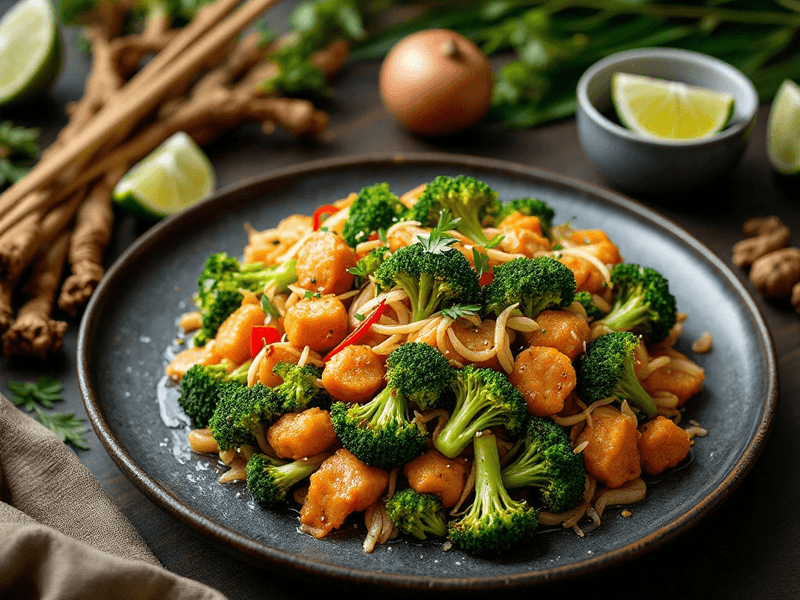 Fried Broccoli with Garlic