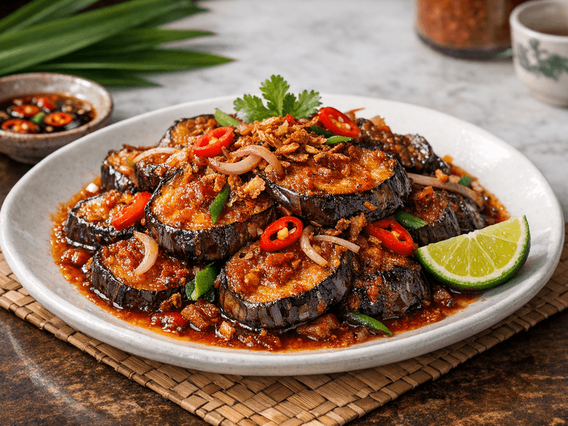 Fried Eggplant with Spices