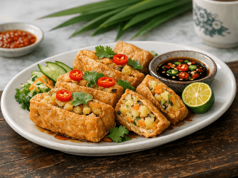 Tauhu Goreng Berinti Kentang