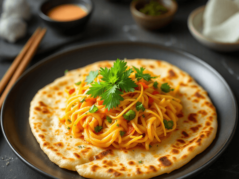 Frozen Naan with Cheese Filling