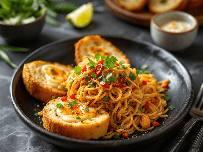 Garlic Bread with Peri Peri Butter