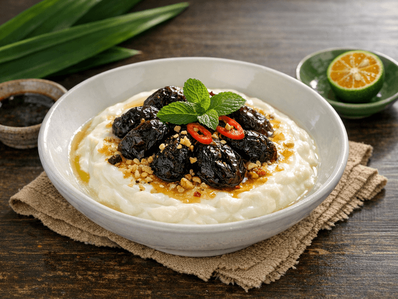 Yogurt Greek dengan Prun Kering