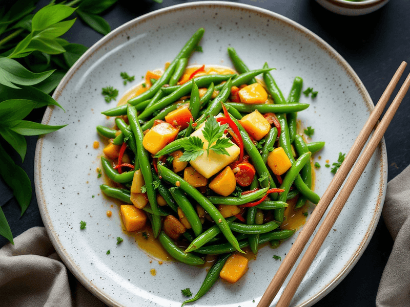 Green Beans Stir-Fried with Butter