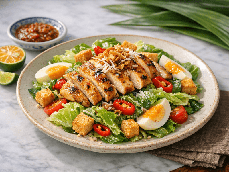 Salad Caesar Ayam Bakar