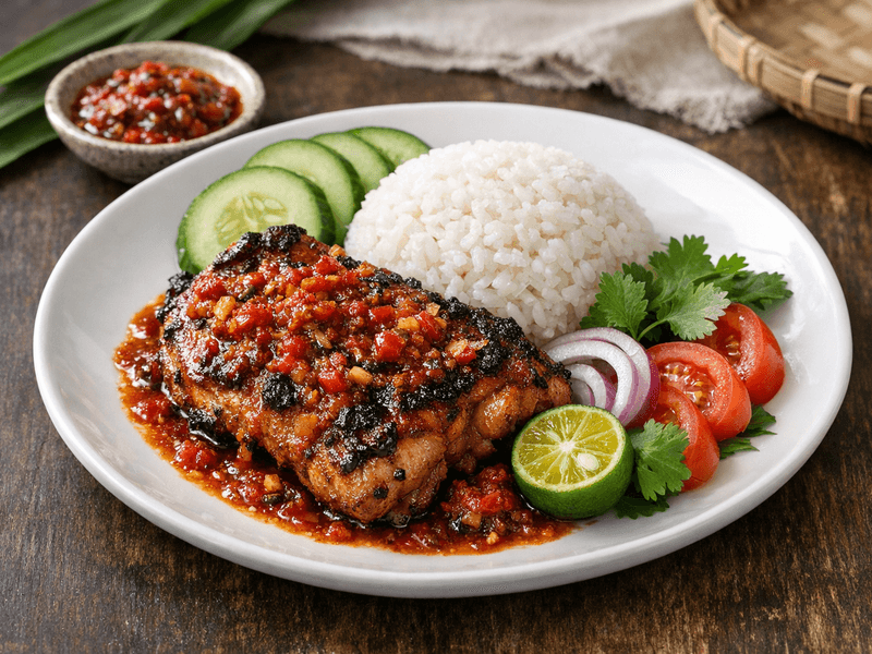 Ayam Panggang dengan Sambal