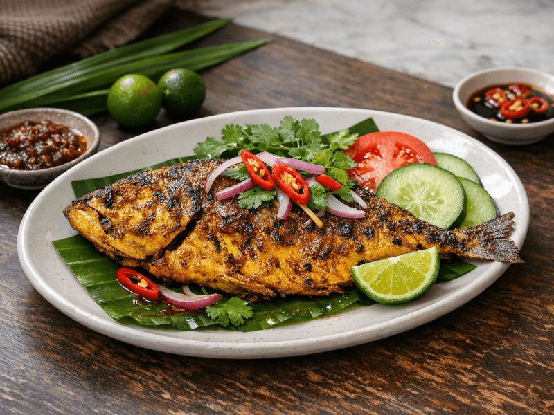 Grilled Fish with Turmeric