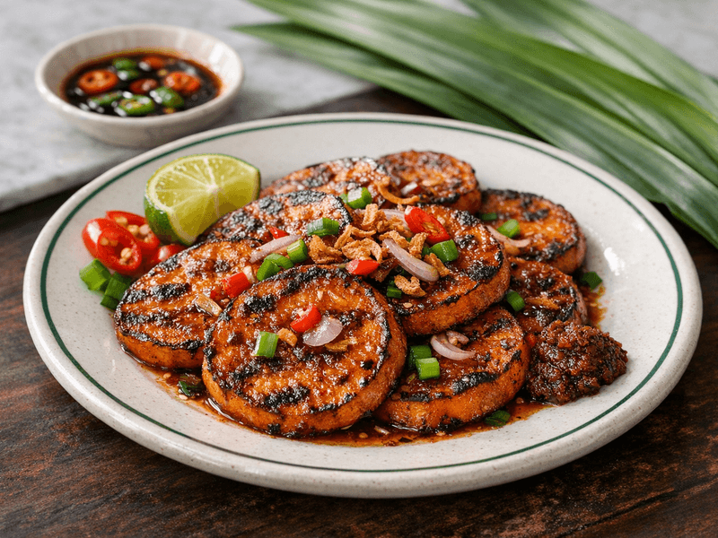 Grilled Sweet Potato Slices