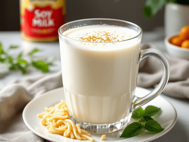 Homemade Unsweetened Soy Milk