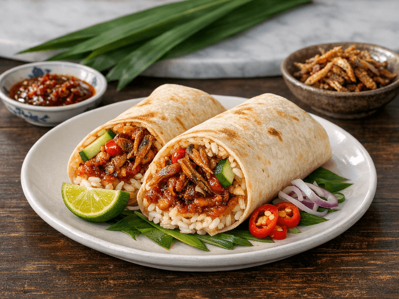 Ikan Bilis Sambal Wrap
