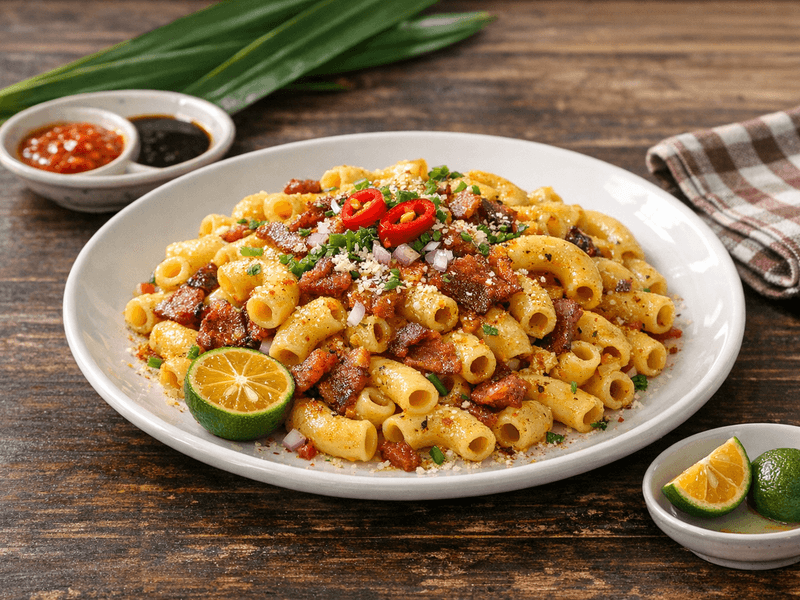 Makroni Carbonara Gaya India