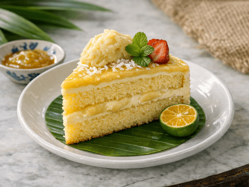 Kek Durian Satu Potongan