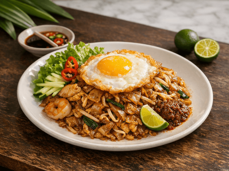 Kuey Teow Goreng dengan Telur