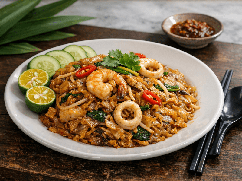 Kuetiaw Goreng dengan Seafood