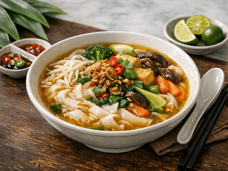 Kueyteow Sup Vegetarian