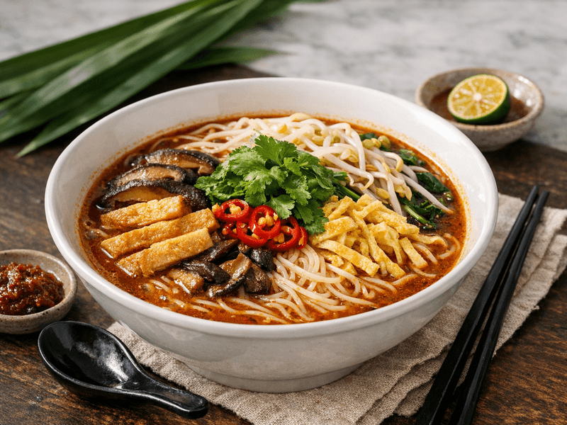 Laksa Sarawak Vegetarian