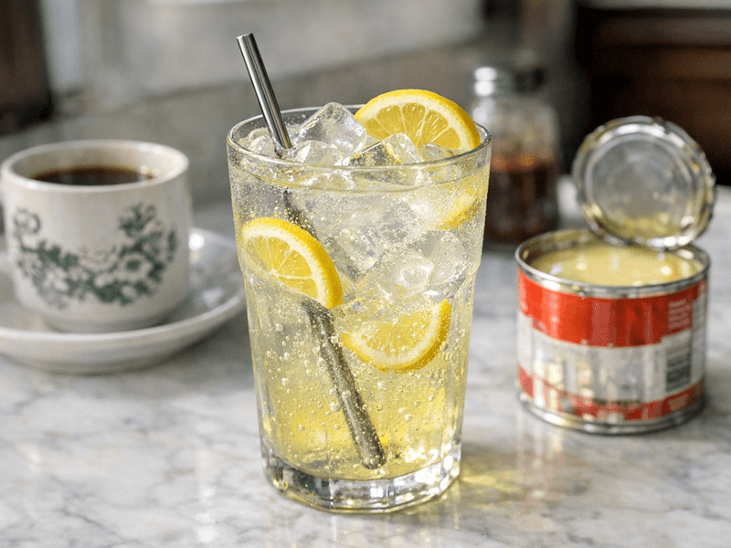 Lemon Soda with Ice