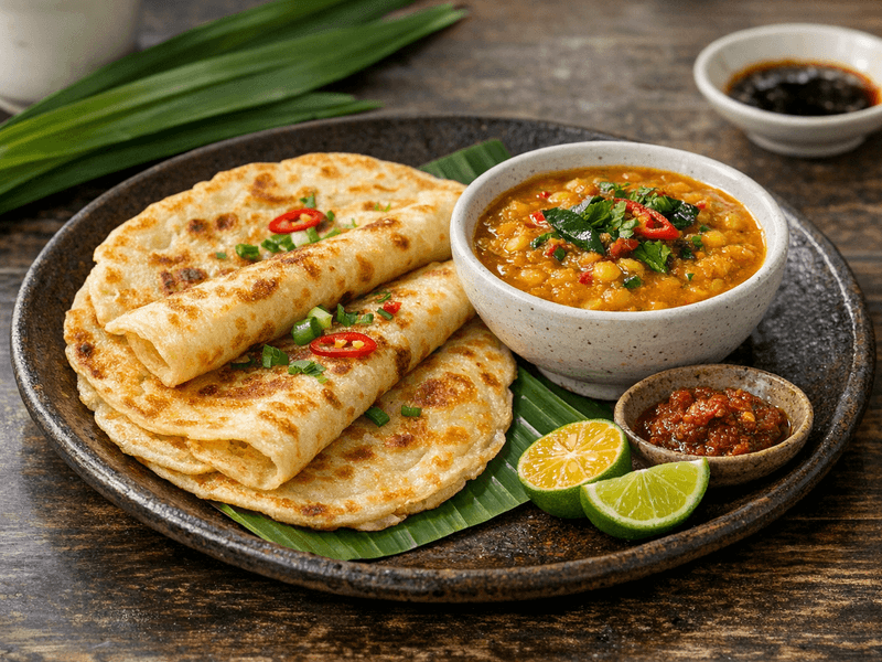 Lempeng with Dhal Curry