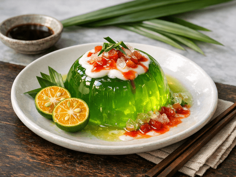 Lime Jelly Dessert