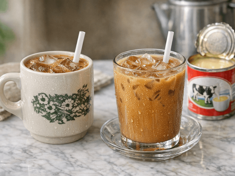 Kopi Lingzhi dengan Susu Skim