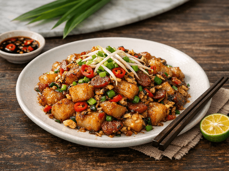 Lobak Radish Stir Fry