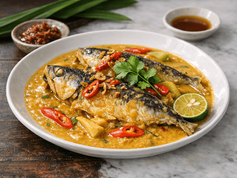 Mackerel in Durian Gravy