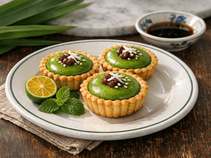 Tart Keju Matcha Mini
