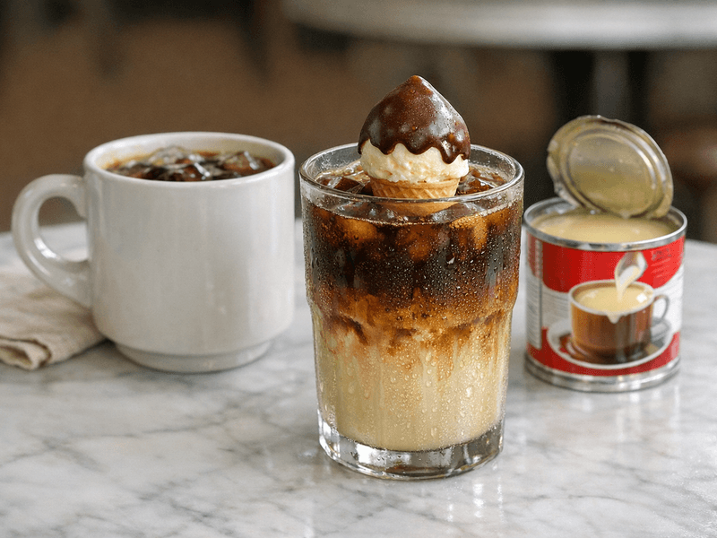 Mini Aiskrim Vanila Celup Coklat