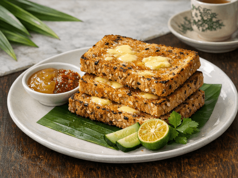 Multigrain Toast with Butter