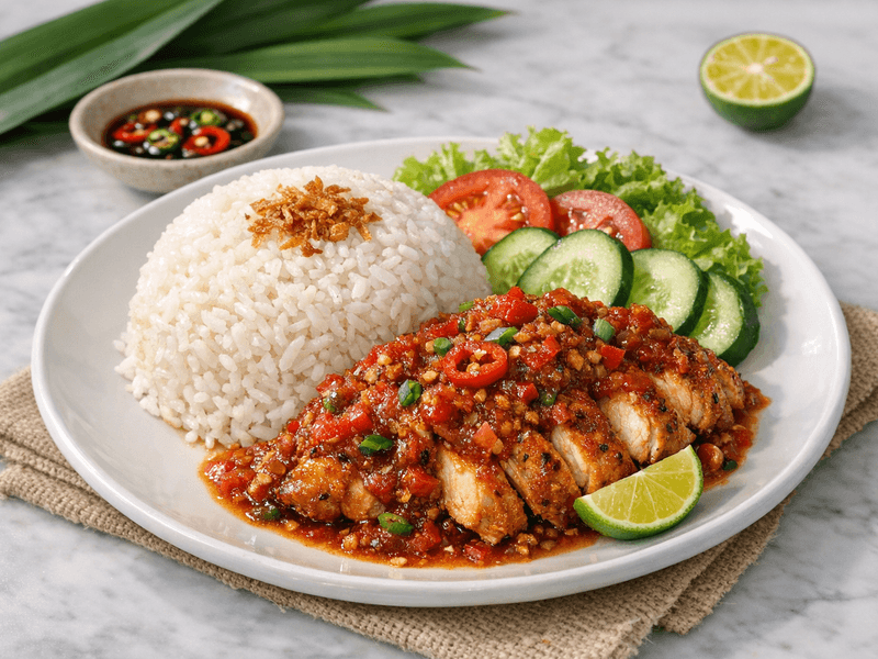 Nasi Ayam Berlada