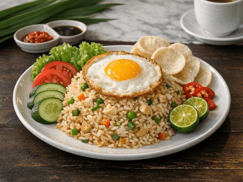 Nasi Goreng Cina Telur Mata