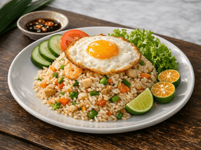 Nasi Goreng Cina with Fried Egg