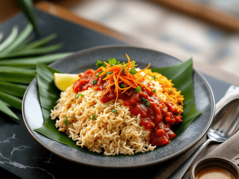 Nasi Lemak dengan Sambal Bilis