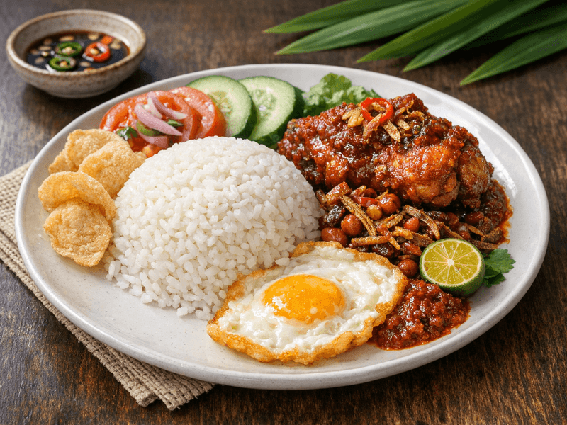 Nasi Putih Separuh
