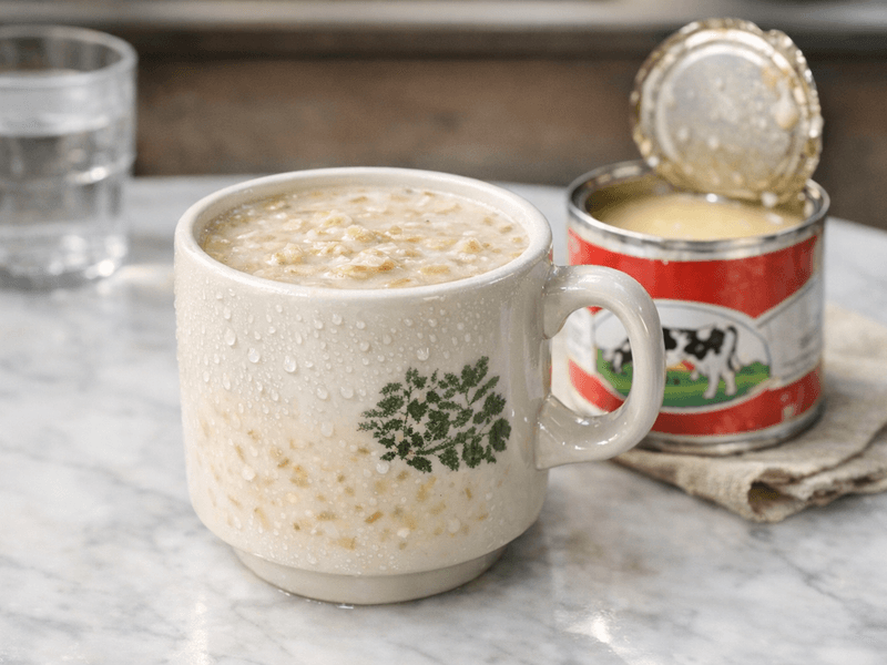 Oat Semalaman dengan Susu Badam