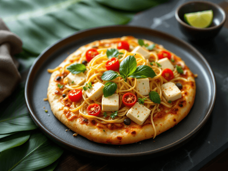 Paneer Carbonara Pizza