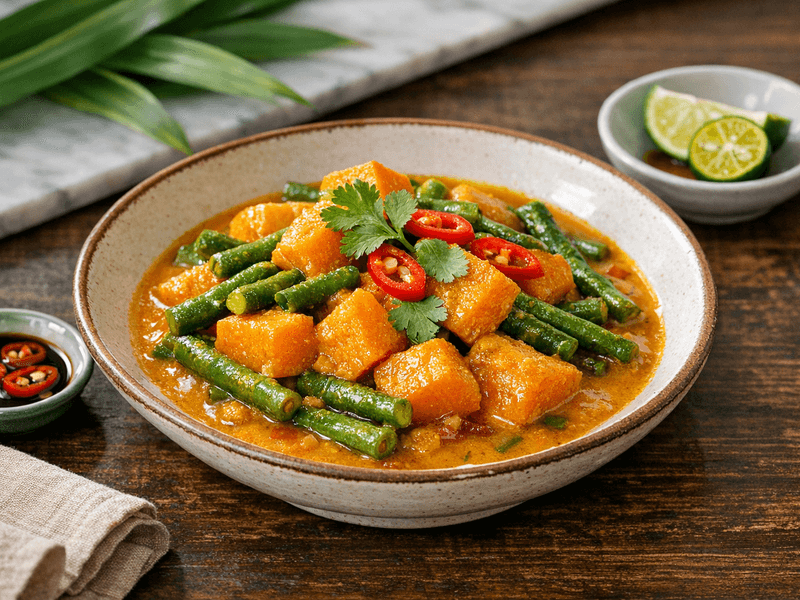 Kari Labu dengan Kacang Panjang
