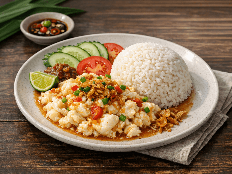 Nasi Putih Telur