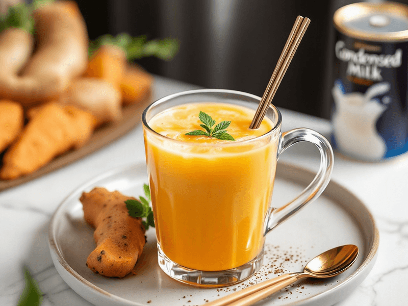Retinol Juice with Sweet Potato and Ginger