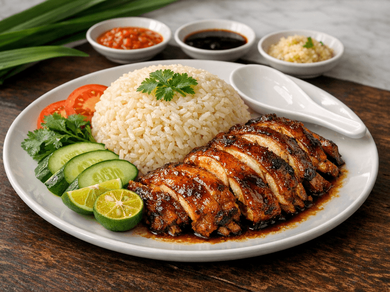Rice with Roasted Chicken