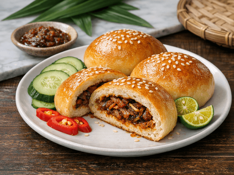 Roti Sambal Ikan Bilis