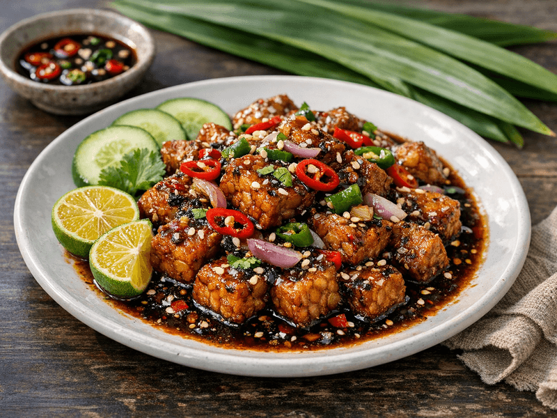 Sambal Kicap dengan Tempeh