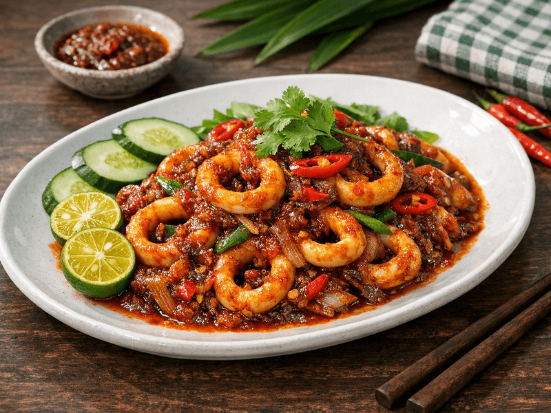 Sambal Squid Slices